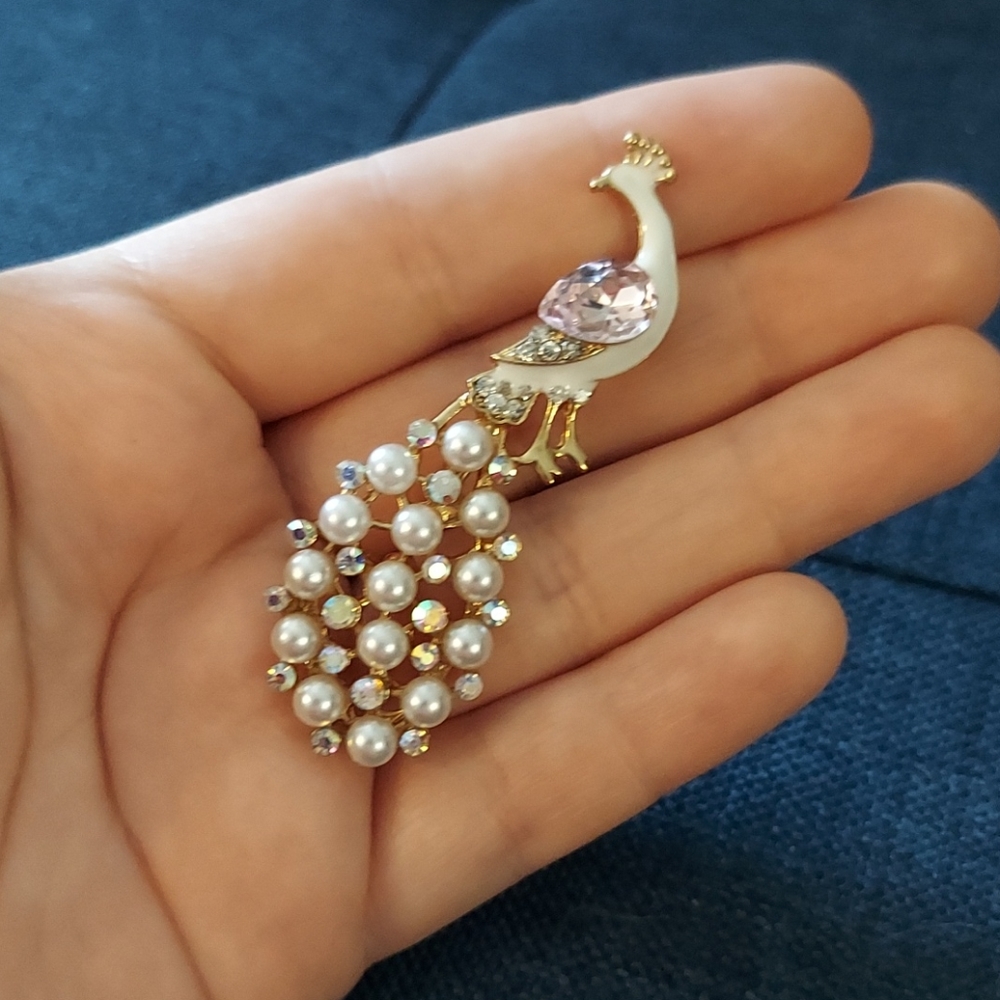 Peacock Brooch